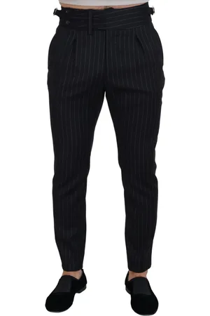 Dolce & Gabbana Wool Striped Chino Pants - IT48 | M