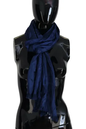 Costume National Silk Shawl Foulard Fringes Scarf