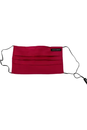 Dolce & Gabbana Cotton Pleated Elastic Ear Strap One Size Face Mask