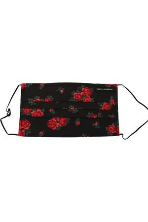 Dolce & Gabbana Floral Pleated Elastic Ear Strap One Size Face Mask