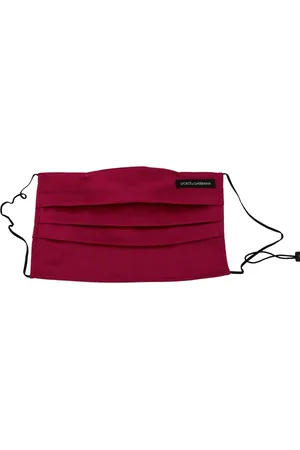 Dolce & Gabbana Silk Pleated Elastic Ear Strap One Size Face Mask