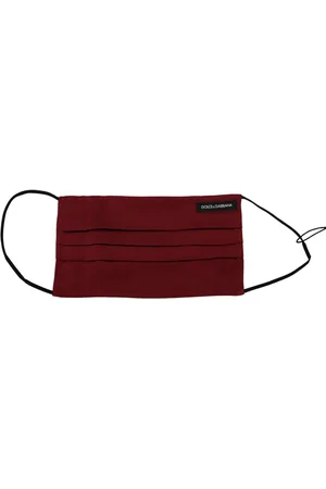 Dolce & Gabbana Silk Pleated Elastic Ear Strap One Size Face Mask