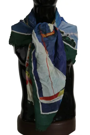 Dolce & Gabbana Sorrento DG Shawl Fringe Scarf