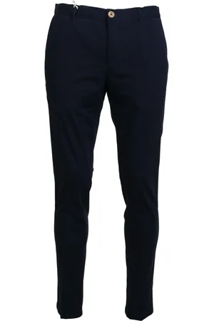 DOMENICO TAGLIENTE Doico Tagliente Dark Cotton Skinny Pants - IT46 | S