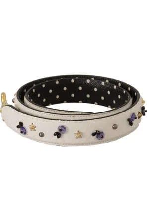 Dolce & Gabbana Crystals Leather Bag Shoulder Strap
