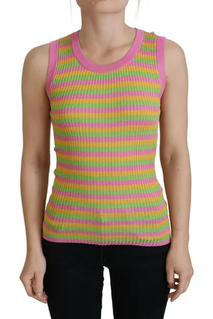 Dolce & Gabbana Silk Vest Pullover Tank Top - IT36 | XS