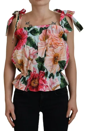 Dolce & Gabbana Floral Print Sleeveless Tank Top - IT42|M