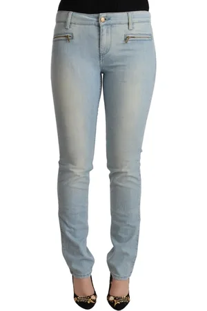 MILA SCHÖN CONCEPT Cotton Mid Waist Slim Fit Denim Jeans - W26