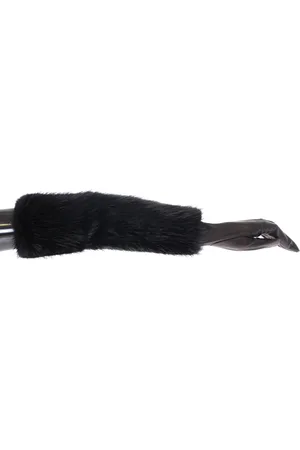 Dolce & Gabbana Beaver Fur Lambskin Leather Elbow Gloves - 7.5|S