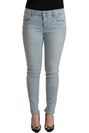 Liu Jo Cotton Mid Waist Slim Fit Denim Jeans - W32