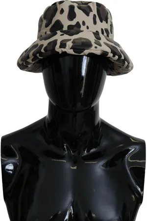 Dolce & Gabbana Leopard Print Capello Men Bucket Cap Hat - 58cm|L