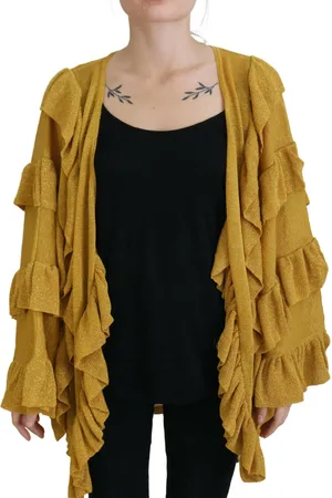 ANIYE BY Long Sleeves Ruffled Women Cardigan Sweater - IT40|S