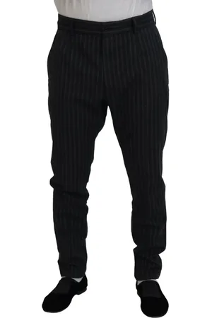 Dolce & Gabbana Dark Stripes Chino Dress Pants - IT52 | L