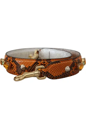 Dolce & Gabbana Crystals Leather Bag Accessory Shoulder Strap