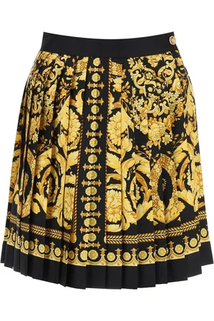 VERSACE Barocco pleated mini skirt - 40