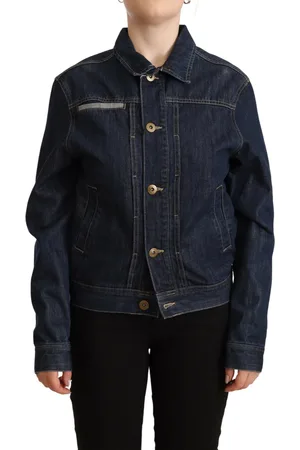 Master Dark Button Down Long Sleeves Denim Jacket - IT40|S