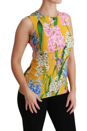 Dolce & Gabbana Floral Stretch Top Tank Blouse - IT42|M