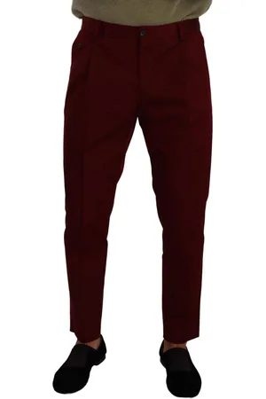Dolce & Gabbana Dark Cotton Chinos Trouser Dress Pants - IT48 | M
