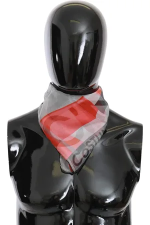 Costume National C’N’C Silk Branded Scarf