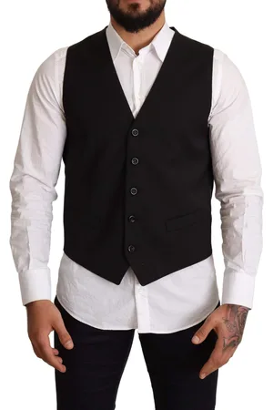 Dolce & Gabbana Wool Formal Waistcoat Dress - IT44 | XS