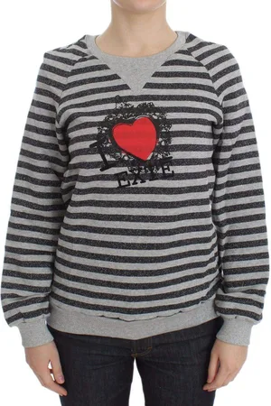 Exte Striped Cotton Crewneck Sweater - IT38|XS