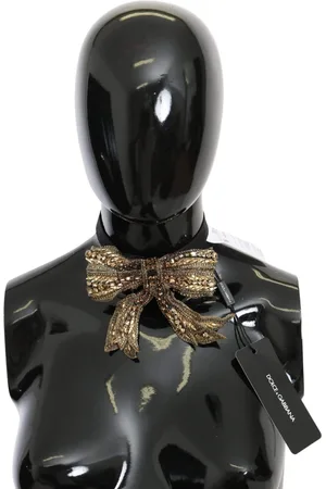Dolce & Gabbana Crystal Beaded Sequined 100% Silk Catwalk Necklace