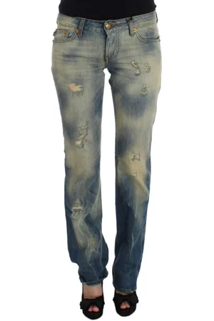 Roberto Cavalli Women Wash Cotton Slim Fit Bootcut Jeans - W26
