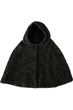 Dolce & Gabbana Tweet Wool Shoulder Hat Hooded Scarf - 57 cm|S