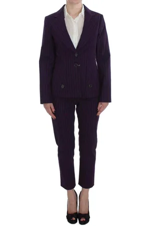 Bencivenga Striped Stretch Coat Blazer Pants Suit - IT48 | XL