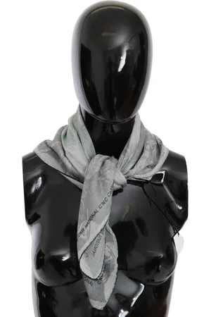 Costume National C’N’C Silk Shawl Foulard Wrap Scarf
