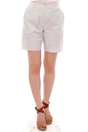ANDREA INCONTRI Checkered Stretch Cotton Shorts - IT40|S