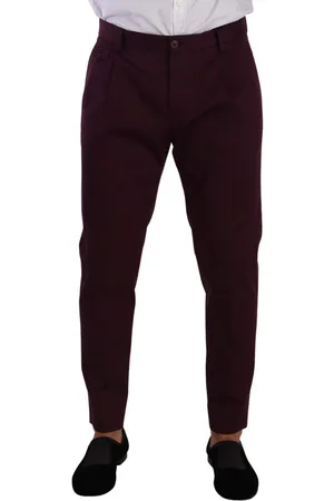 Dolce & Gabbana Cotton Tapered Chinos Dress Pants - IT48 | M