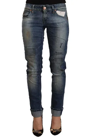 ACHT Washed Low Waist Folded Hem Slim Fit Jeans - W26