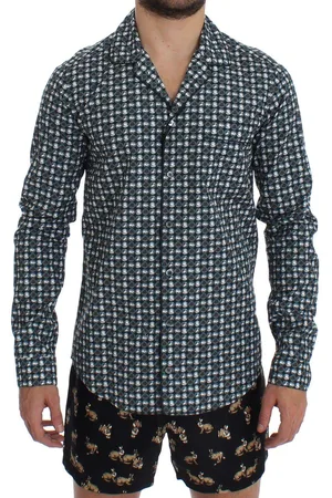Dolce & Gabbana Hat Print Cotton Pajama Shirt Sleepwear - XS
