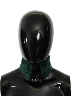 Dolce & Gabbana Fur Neck Collar Wrap Lambskin Scarf