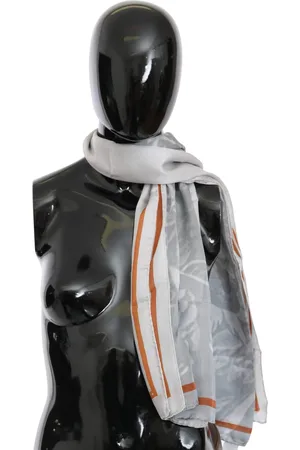 Costume National C’N’C Silk Shawl Foulard Wrap Scarf