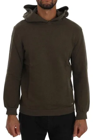 D.A. Daniele Alessandrini Pullover Hodded Cotton Sweater - L