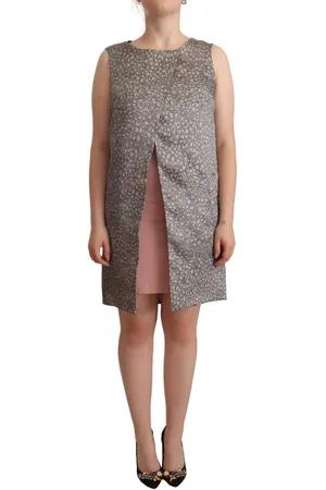 COMEFORBREAKFAST Sleeveless Shift Knee Length Dress - IT42|M