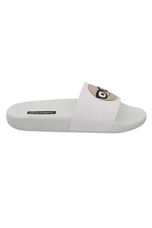 Dolce & Gabbana Leather #dgfamily Slides Shoes Sandals - EU35/US4.5