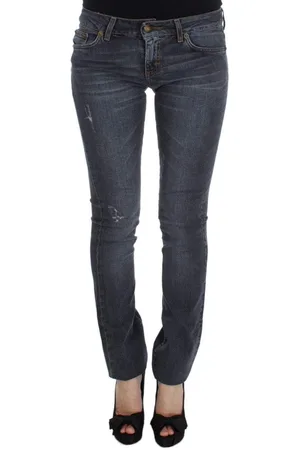 Roberto Cavalli Women Wash Cotton Blend Slim Fit Jeans - W25