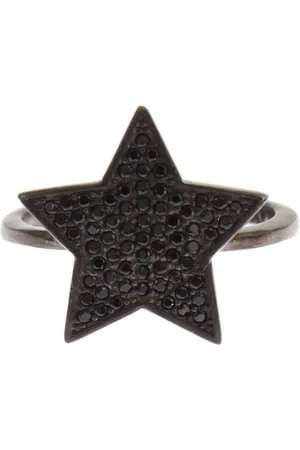 Nialaya CZ Star 925 Silver Womens Ring - EU50 | US5
