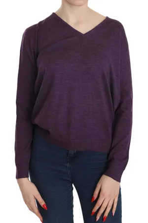 Byblos Women V-neck Long Sleeve Pullover Top - XXL
