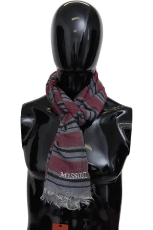 Missoni Striped Wool Blend Unisex Neck Wrap Scarf
