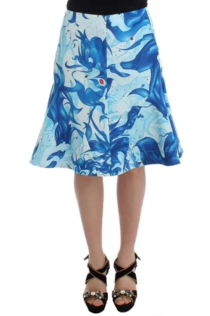 KOONHOR Peplum Fresco-Print Straight Pencil Skirt - IT42|M