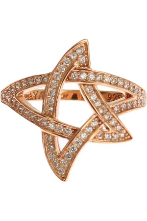 Nialaya Womens Clear CZ 925 Silver Ring - EU57 | US8,5