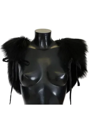 Dolce & Gabbana Silver Fox Fur Scarf - IT40|S