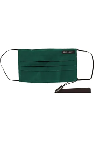 Dolce & Gabbana Silk Pleated Elastic Ear Strap Face Mask