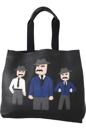 Dolce & Gabbana Leather Travel Shopping Gym #DGFAMILY Tote Bag