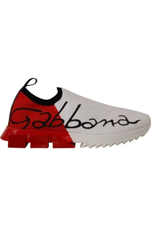 Dolce & Gabbana Red Sorrento Sandals Sneakers - EU39/US6