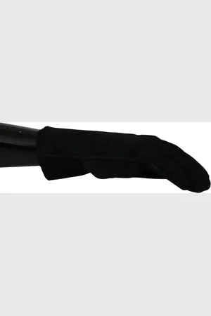 Dolce & Gabbana Leather Motorcycle Biker Mitten Gloves - 8.5|S